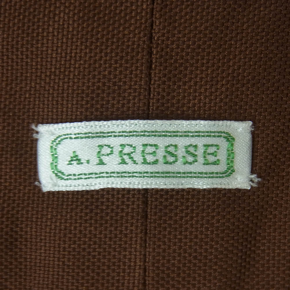 A.PRESSE アプレッセ 22SAP-02-05H BD Oxford Shirt オックスフォード ボタンダウン 長袖 シャツ ブラウン系 2【中古】