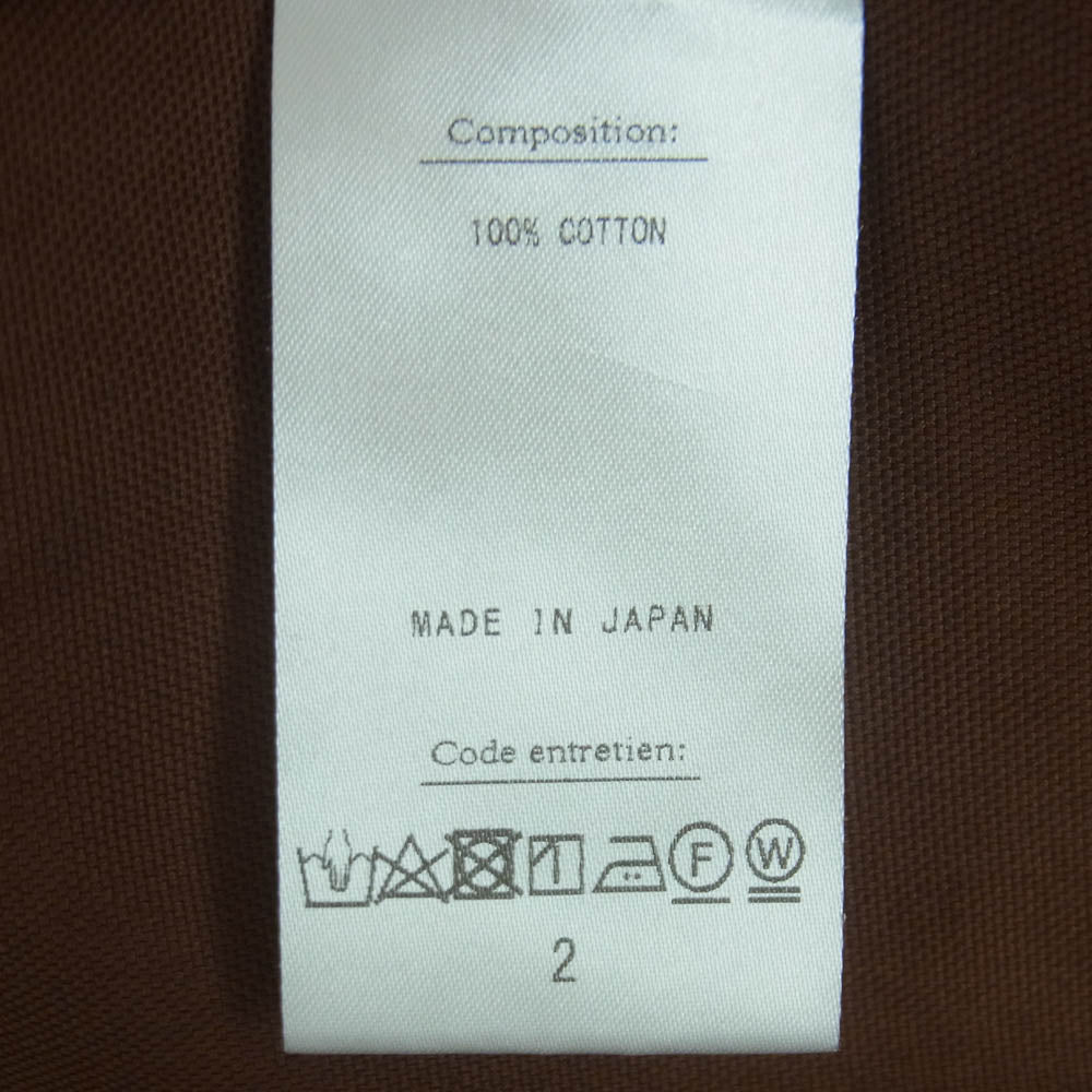 A.PRESSE アプレッセ 22SAP-02-05H BD Oxford Shirt オックスフォード ボタンダウン 長袖 シャツ ブラウン系 2【中古】