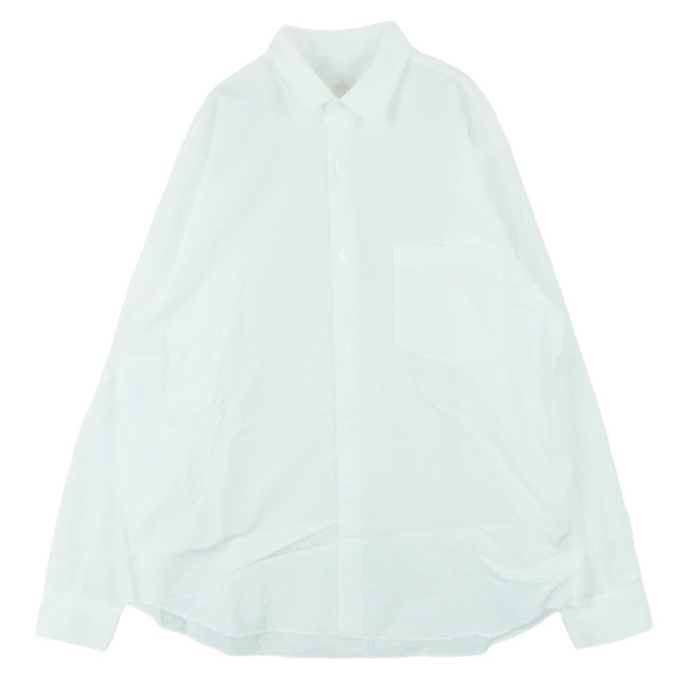 COMOLI コモリ 22AW W03-02001 長袖 コモリ シャツ コットン 日本製 ホワイト系 1【中古】