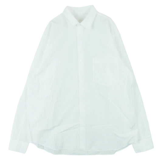 COMOLI コモリ 22AW W03-02001 長袖 コモリ シャツ コットン 日本製 ホワイト系 1【中古】