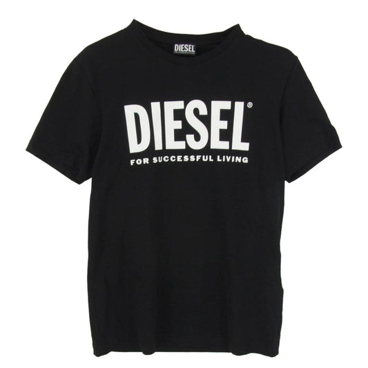 DIESEL ディーゼル T-DIEGOS-ECOLOGO ロゴ 半袖 Tシャツ ショートスリーブ カットソー ブラック系 S【中古】