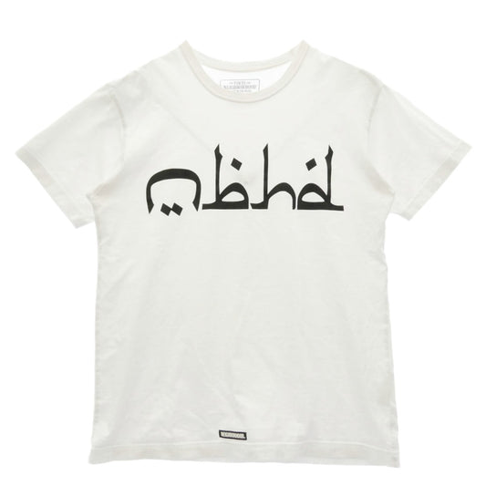NEIGHBORHOOD ネイバーフッド 20ss NBHD.ABJAD アラビックロゴ 半袖 Tシャツ カットソー ホワイト系 M【中古】