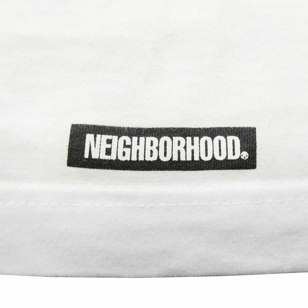 NEIGHBORHOOD ネイバーフッド 20ss NBHD.ABJAD アラビックロゴ 半袖 Tシャツ カットソー ホワイト系 M【中古】