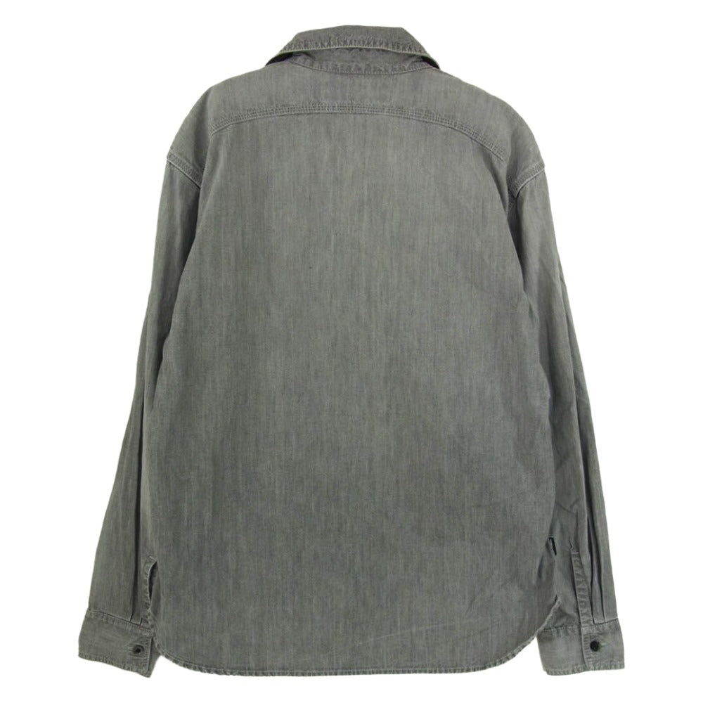 NEIGHBORHOOD ネイバーフッド 202YTNH-SHM01 SAVAGE CHAMBRAYC-SHIRT.LS シャンブレー 長袖 ロングスリーブ シャツ グレー系 2【中古】