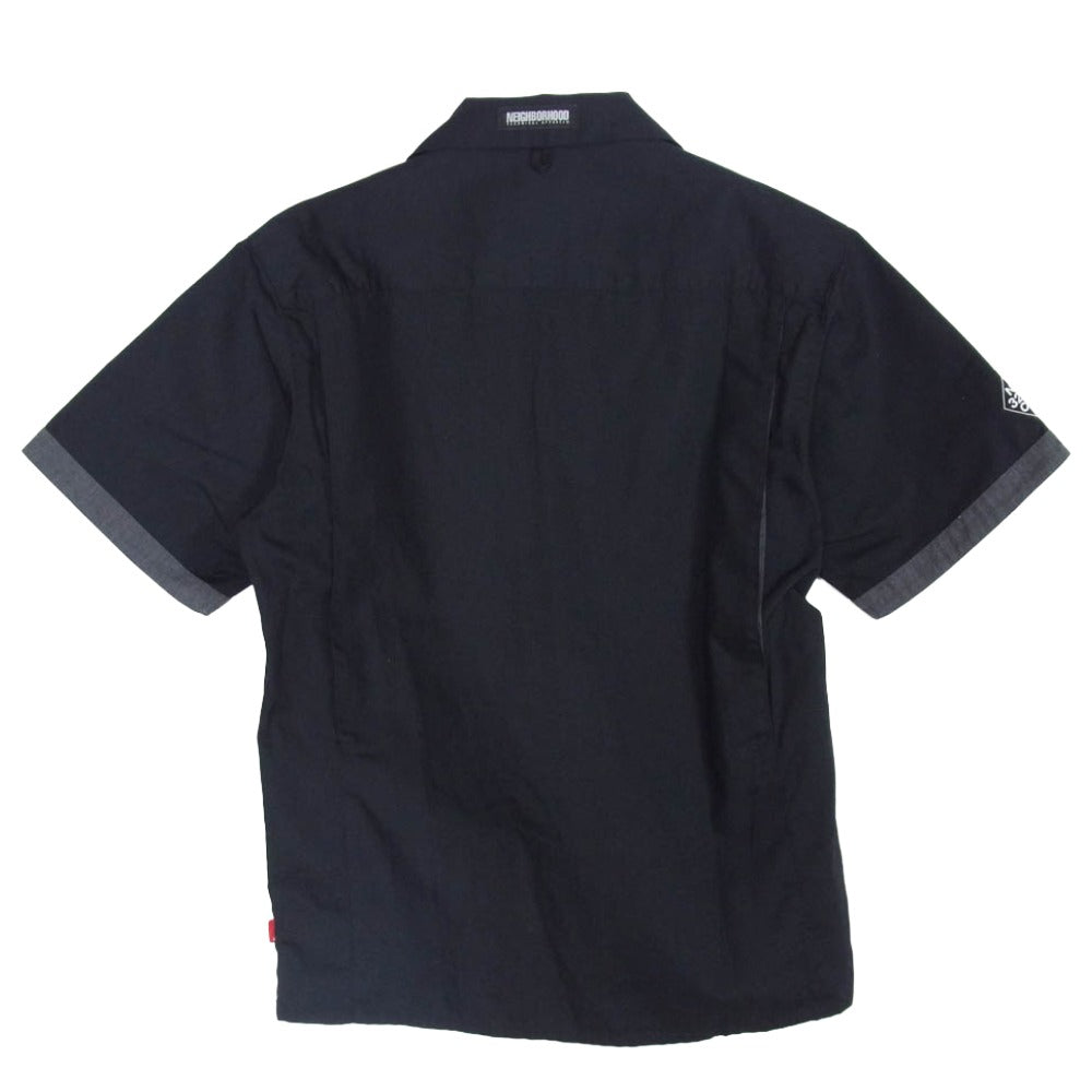 NEIGHBORHOOD ネイバーフッド 101BRNH-SHM01S BOWL SHIRT オープンカラー 開襟 ボーリング 半袖 シャツ ブラック系 M【中古】