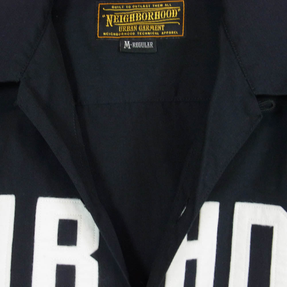 NEIGHBORHOOD ネイバーフッド 101BRNH-SHM01S BOWL SHIRT オープンカラー 開襟 ボーリング 半袖 シャツ ブラック系 M【中古】