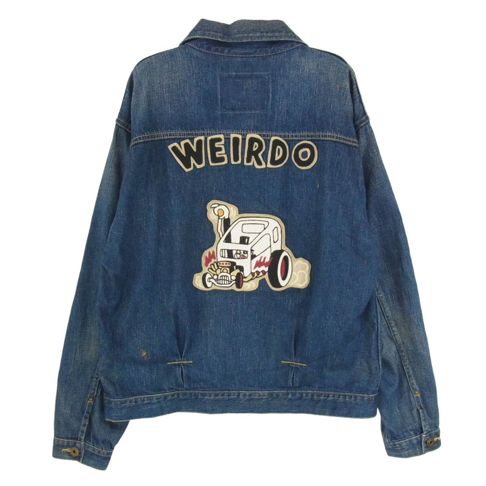 WEIRDO ウィアード WRD-18-AW-02 ワッペン デニム ジャケット インディゴブルー系 M【中古】