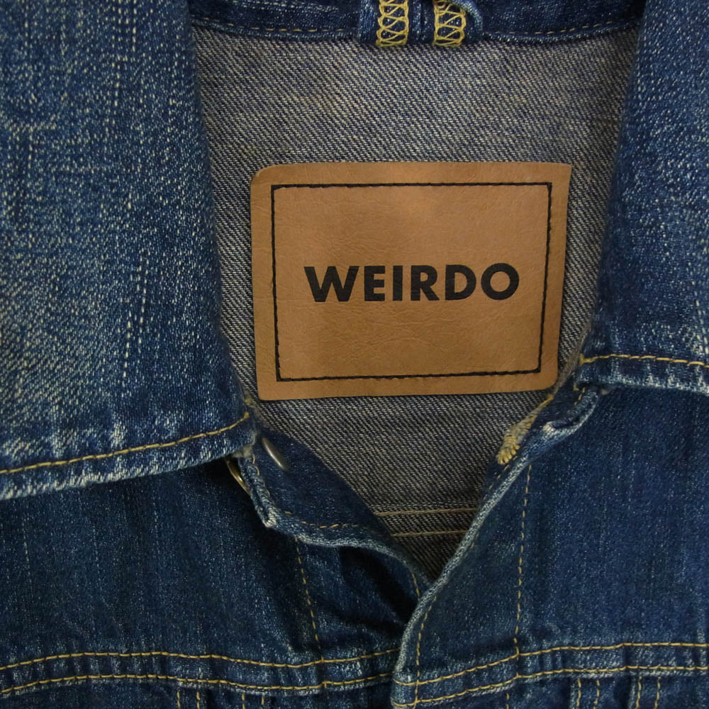 WEIRDO ウィアード WRD-18-AW-02 ワッペン デニム ジャケット インディゴブルー系 M【中古】