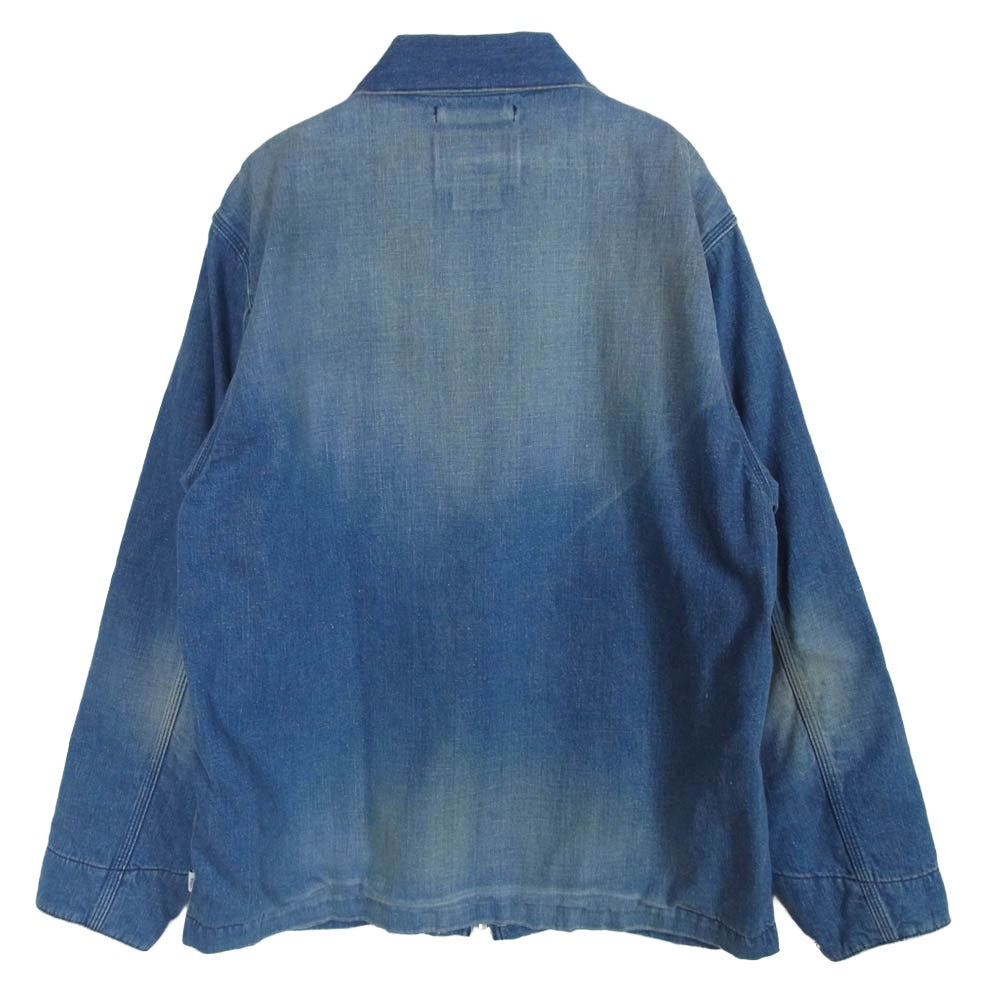 WTAPS ダブルタップス 19ss 191WVDT-JKM01 ACE JACKET ジップアップ デニム ジャケット インディゴブルー系 01【中古】