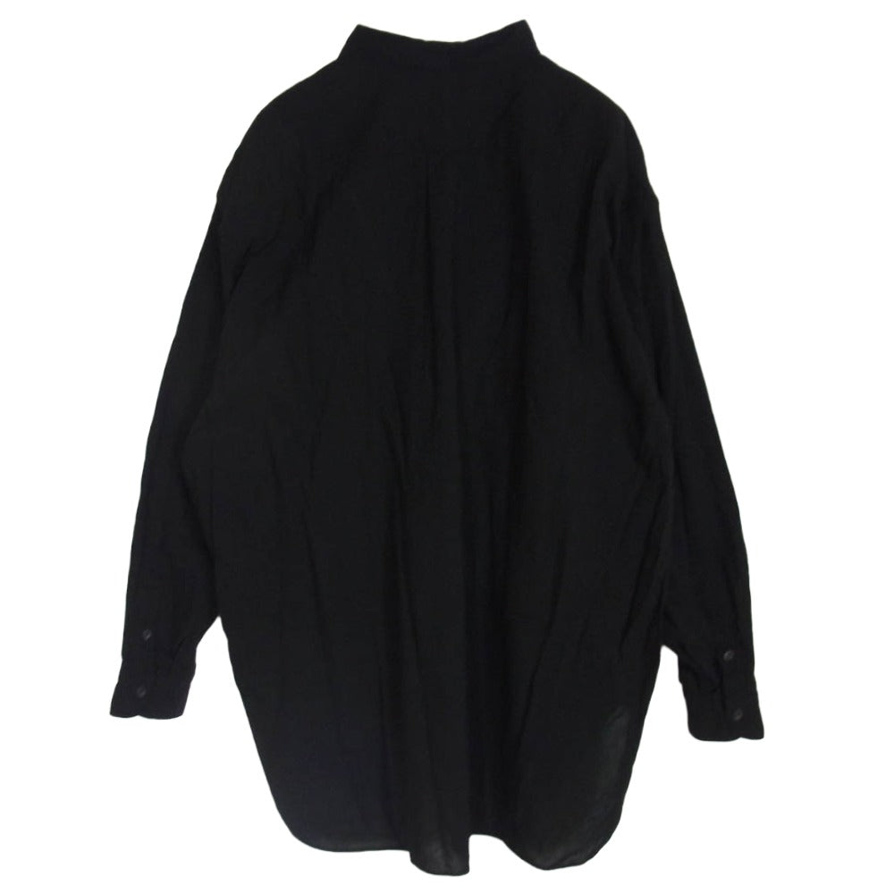 COMOLI コモリ 25SS B01-02013 オックス 長袖 シャツ ブラック系 3