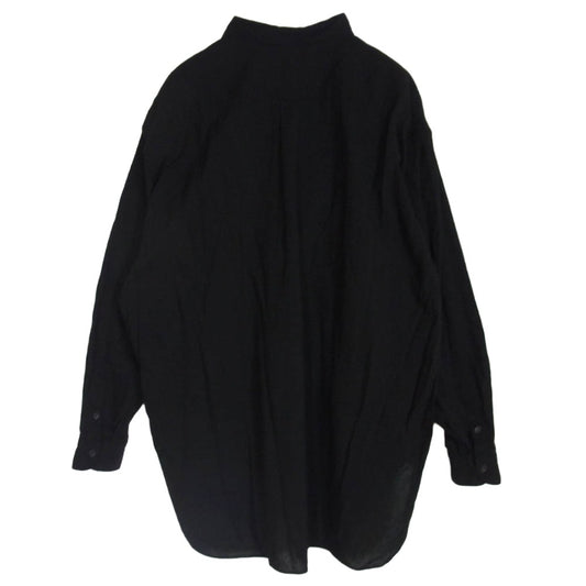 COMOLI コモリ 25SS B01-02013 コットン オックス シャツ ブラック系 4【中古】