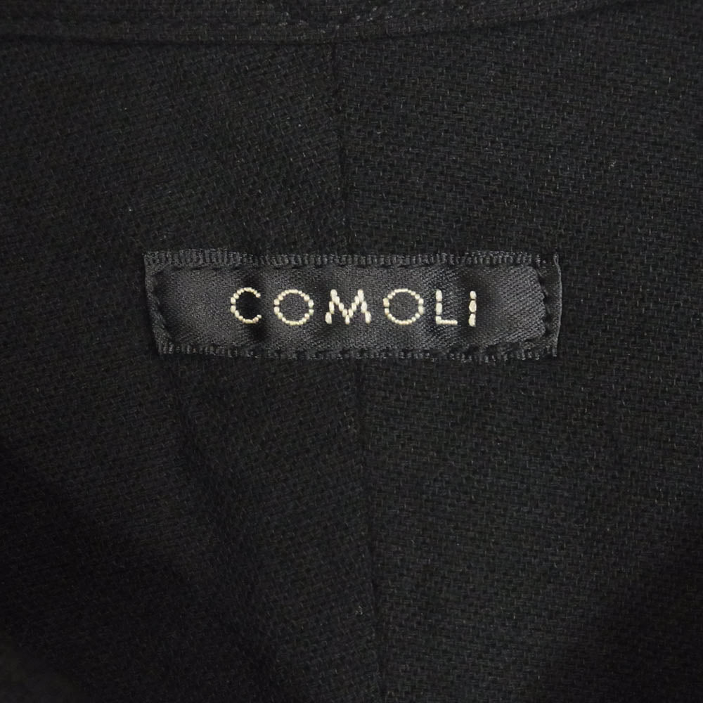 COMOLI コモリ 25SS B01-02013 コットン オックス シャツ ブラック系 4【中古】