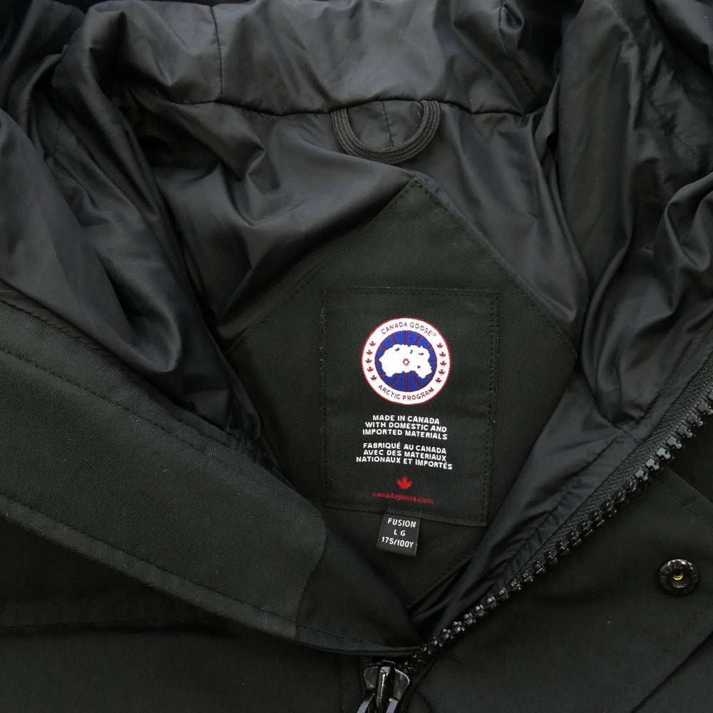 CANADA GOOSE カナダグース 3804MA 国内正規品 カナダグースジャパンタグ MACMILLAN PARKA マクミラン パーカ ダウン ジャケット ブラック系 LG【中古】