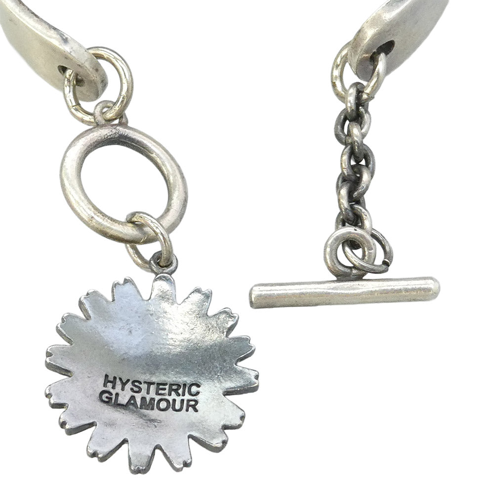HYSTERIC GLAMOUR ヒステリックグラマー ロゴ フラワー バングル