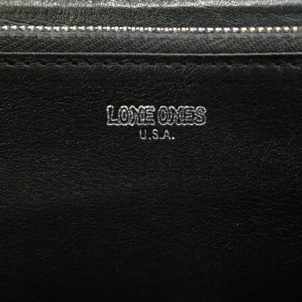 LONE ONES ロンワンズ メイティング フライト ジッパー ロングウォレット ブラック系【中古】