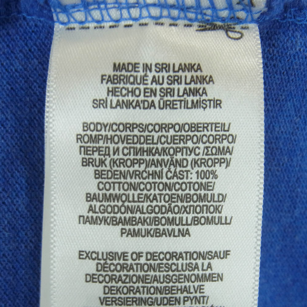 POLO RALPH LAUREN ポロ・ラルフローレン Custom Slim Fit Mesh Polo Shirt カスタムスリムフィット メッシュ 半袖 ポニー刺繍 ポロ シャツ ブルー系 M【中古】