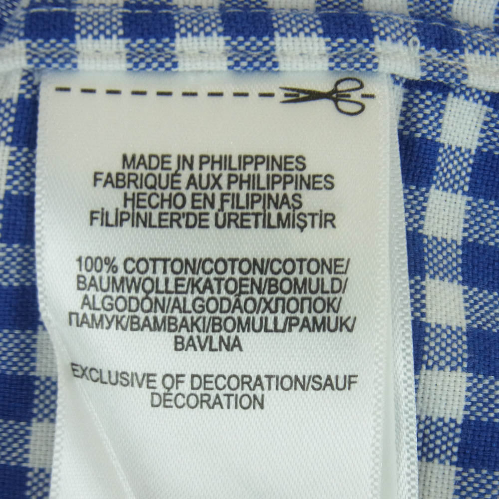 RALPH LAUREN ラルフローレン Classic Fit Plaid Oxford Shirt クラシックフィット チェック柄 オックスフォード ボタンダウン ポニー刺繍 長袖 シャツ ブルー系 ホワイト系 M【美品】【中古】