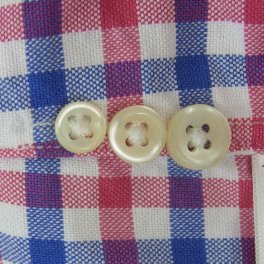 RALPH LAUREN ラルフローレン Classic Fit Plaid Oxford Shirt クラシックフィット チェック柄 オックスフォード ボタンダウン ポニー刺繍 長袖 シャツ ピンク系 ブルー系 ホワイト系 M【美品】【中古】