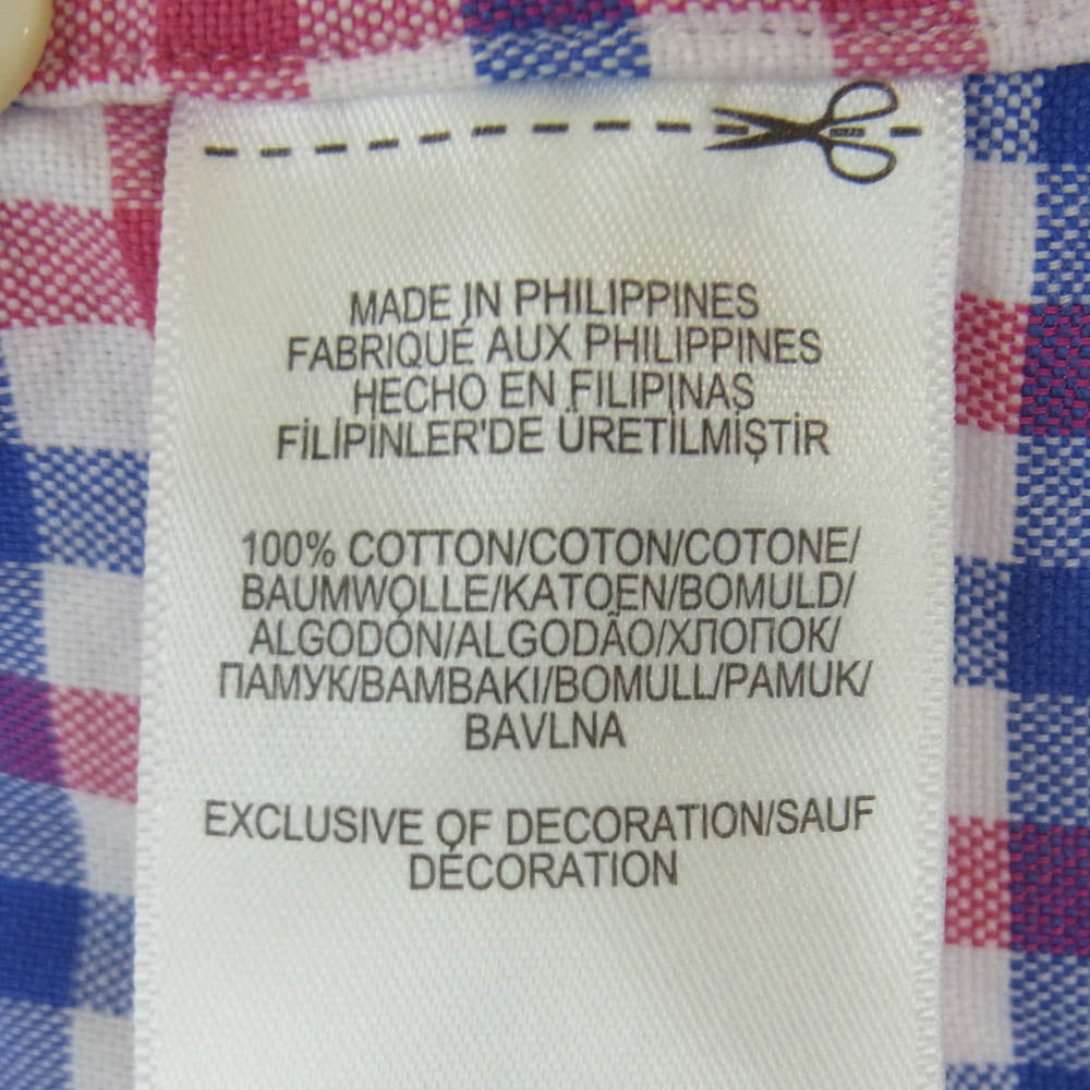 RALPH LAUREN ラルフローレン Classic Fit Plaid Oxford Shirt クラシックフィット チェック柄 オックスフォード ボタンダウン ポニー刺繍 長袖 シャツ ピンク系 ブルー系 ホワイト系 M【美品】【中古】