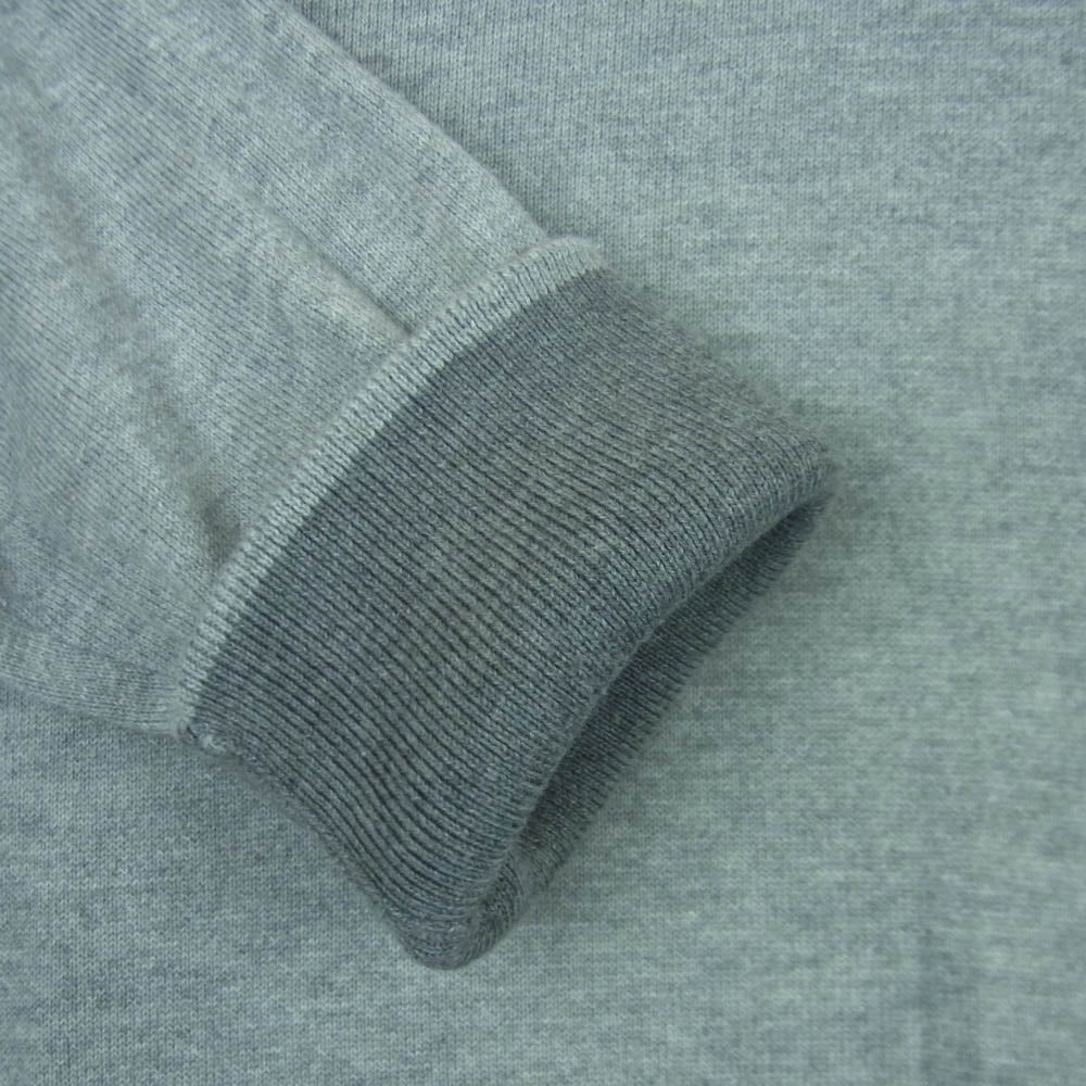POLO RALPH LAUREN ポロ・ラルフローレン PIMA COTTON Driver's Knit ピマコットン ポニー刺繍 ジップアップ ドライバーズ ニット グレー系 M【中古】