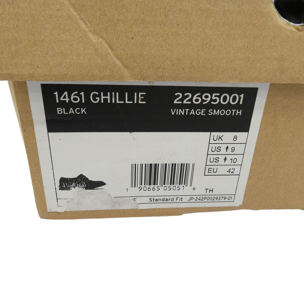 Dr.Martens ドクターマーチン 22695001 1461 GHILLIE ギリー スムースレザー イエロースエッチ シューズ ブラック系 US10【中古】