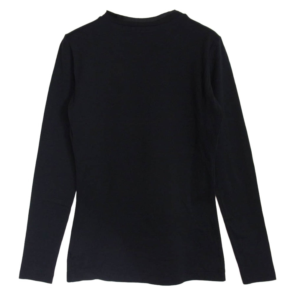 DOLCE&GABBANA ドルチェアンドガッバーナ シルク混 ロングスリーブ カットソー ブラック系 36【中古】