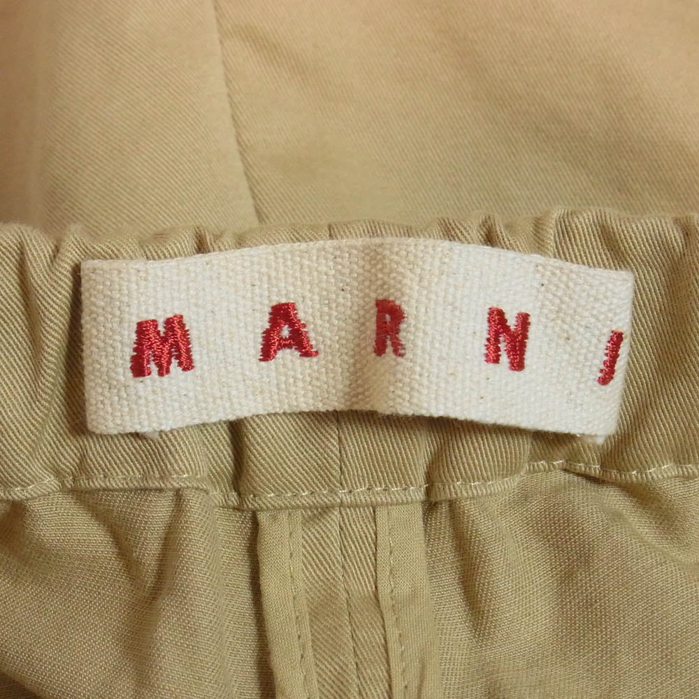 MARNI マルニ S18PAMA014A00TCR23 リネン混 コットン チノパンツ ベージュ系 36【中古】