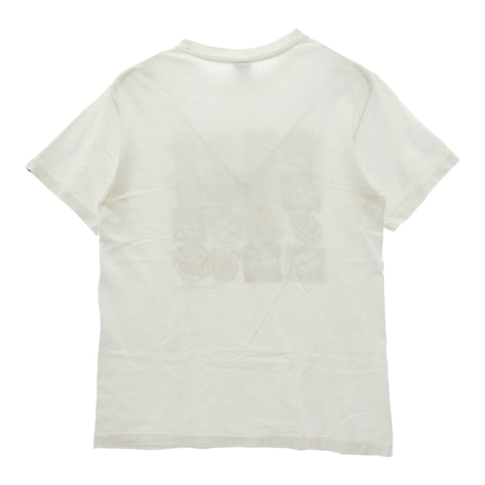 A BATHING APE アベイシングエイプ 90s anvilタグ キュービック キューブ プリント 半袖 Tシャツ ホワイト系 M【中古】