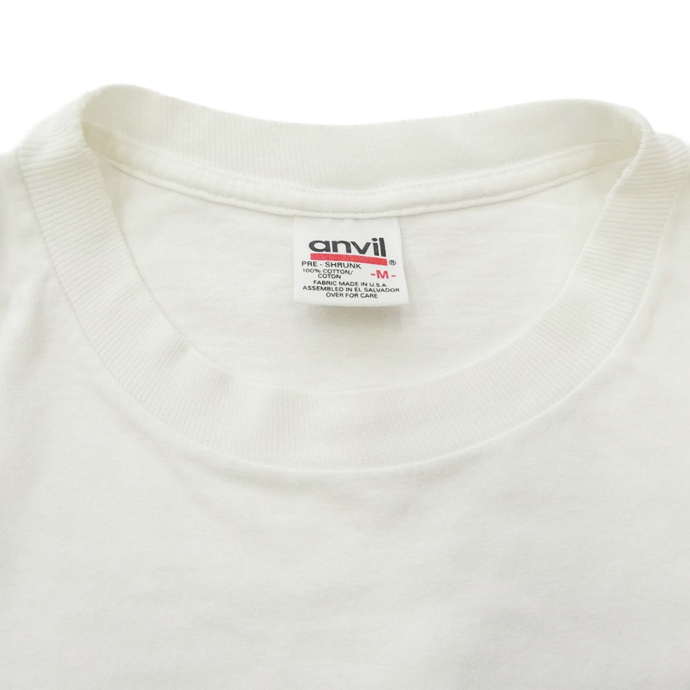 A BATHING APE アベイシングエイプ 90s anvilタグ キュービック キューブ プリント 半袖 Tシャツ ホワイト系 M【中古】