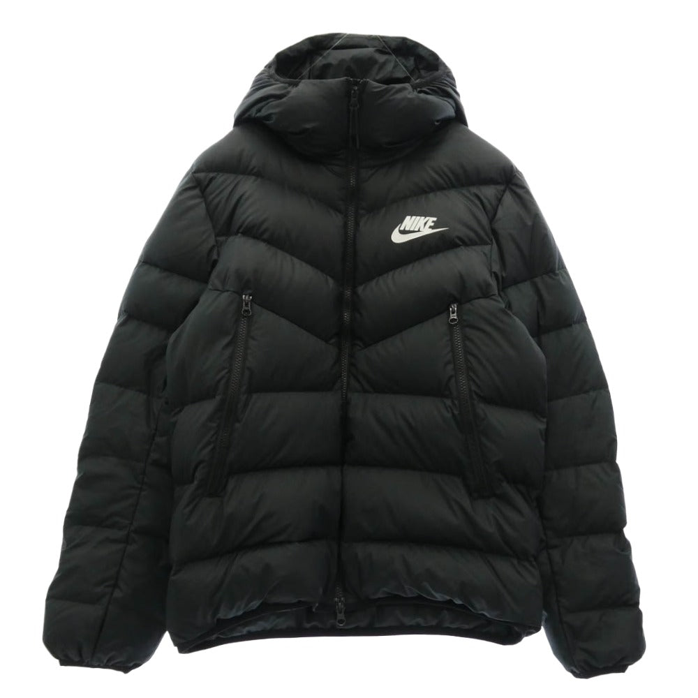 NIKE ナイキ 928834-010 ウインドランナー フィルダウン フーディー ダウンジャケット ブラック系 M【中古】