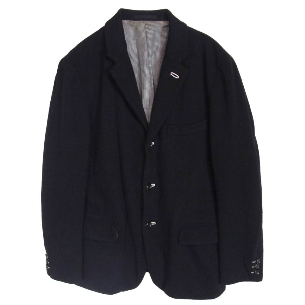 COMME des GARCONS HOMME コムデギャルソンオム 10AW HF-J074 AD2010 ウール 3B テーラードジャケット ブラック系 XS【中古】