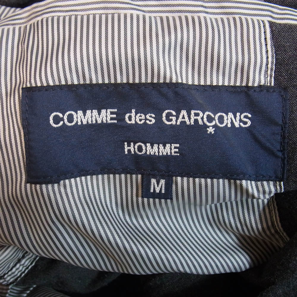COMME des GARCONS HOMME コムデギャルソンオム 16SS HQ-J010 AD2015 製品染め 2B テーラードジャケット チャコール系 M【中古】