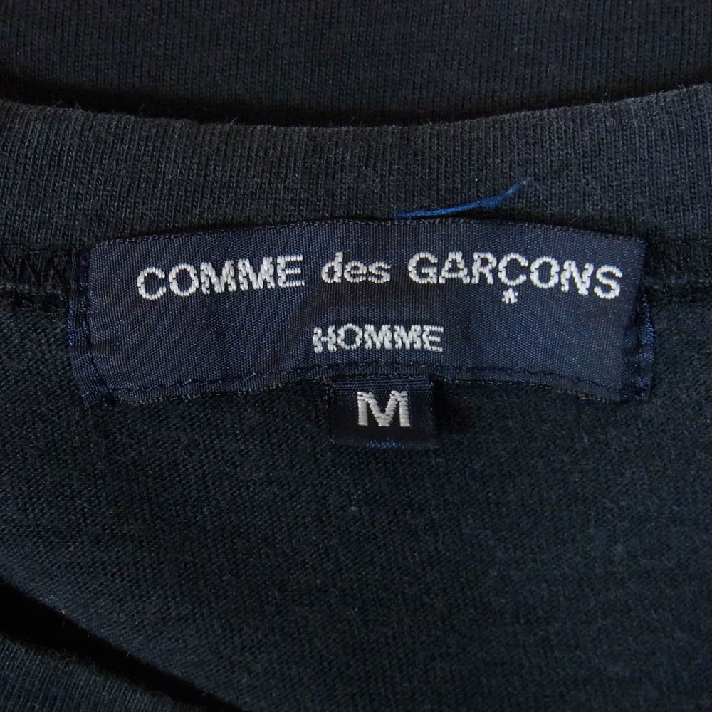 COMME des GARCONS HOMME コムデギャルソンオム 05SS HO-T016 AD2004 アニマルスケルトンプリント 半袖 Tシャツ ブラック系 M【中古】