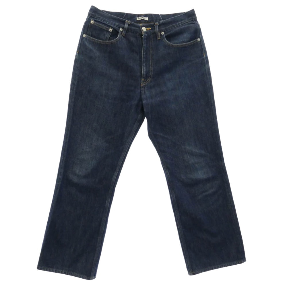 AURALEE オーラリー A9SP01DM HARD TWIST DENIM 5P PANTS ハードツイスト デニム 5ポケットパンツ インディゴブルー系 32【中古】