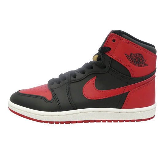 NIKE ナイキ HV6674-067 【フェイクバスターズ鑑定済み】Air Jordan 1 High 85 Bred エアジョーダン1 ハイ 85 ブレッド ハイカット スニーカー ブラック系 レッド系 27㎝【極上美品】【中古】