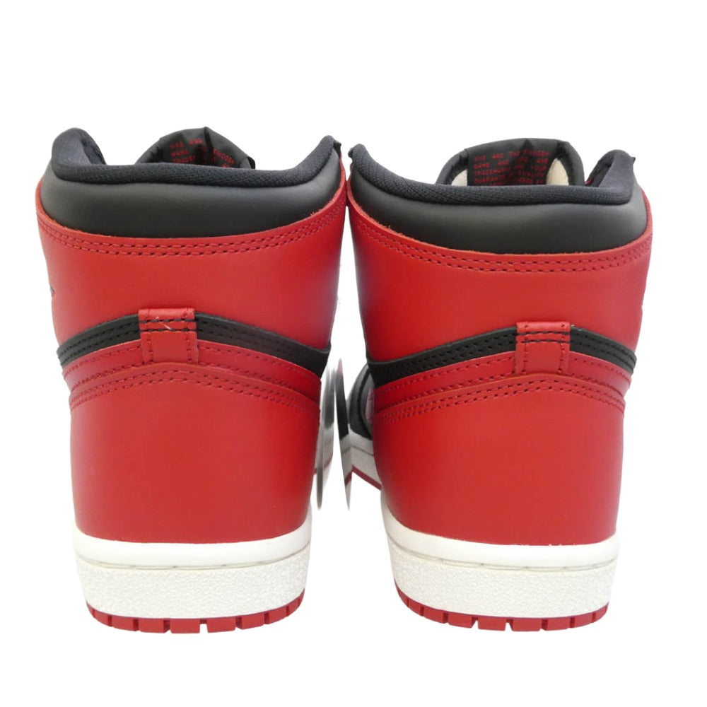 NIKE ナイキ HV6674-067 【フェイクバスターズ鑑定済み】Air Jordan 1 High 85 Bred エアジョーダン1 ハイ 85 ブレッド ハイカット スニーカー ブラック系 レッド系 27㎝【極上美品】【中古】