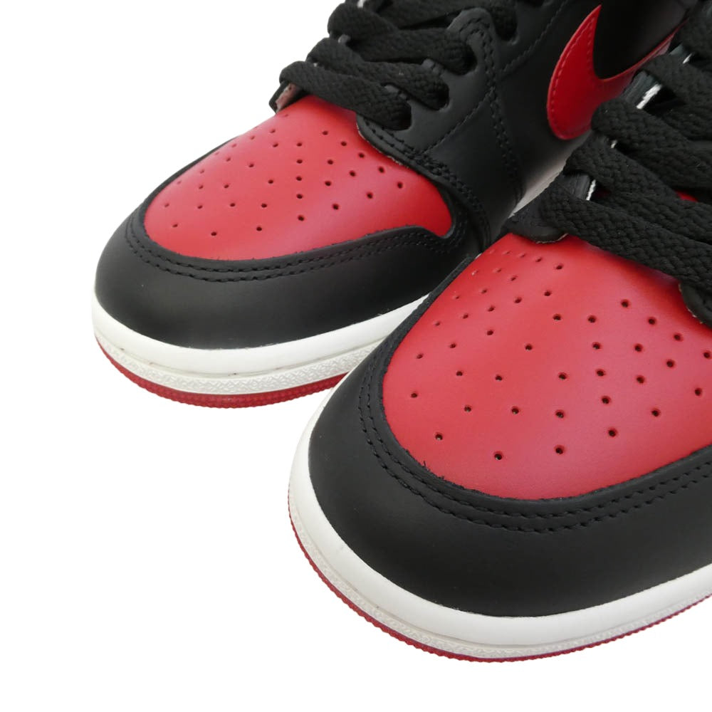 NIKE ナイキ HV6674-067 【フェイクバスターズ鑑定済み】Air Jordan 1 High 85 Bred エアジョーダン1 ハイ 85 ブレッド ハイカット スニーカー ブラック系 レッド系 27㎝【極上美品】【中古】