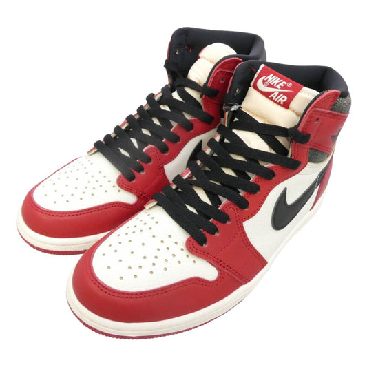 NIKE ナイキ DZ5485-612 【フェイクバスターズ鑑定済み】Air Jordan 1 High OG Lost & Found Chicago エアジョーダン1 ハイ OG ロスト ファウンド シカゴ ハイカット スニーカー レッド系 27㎝【極上美品】【中古】