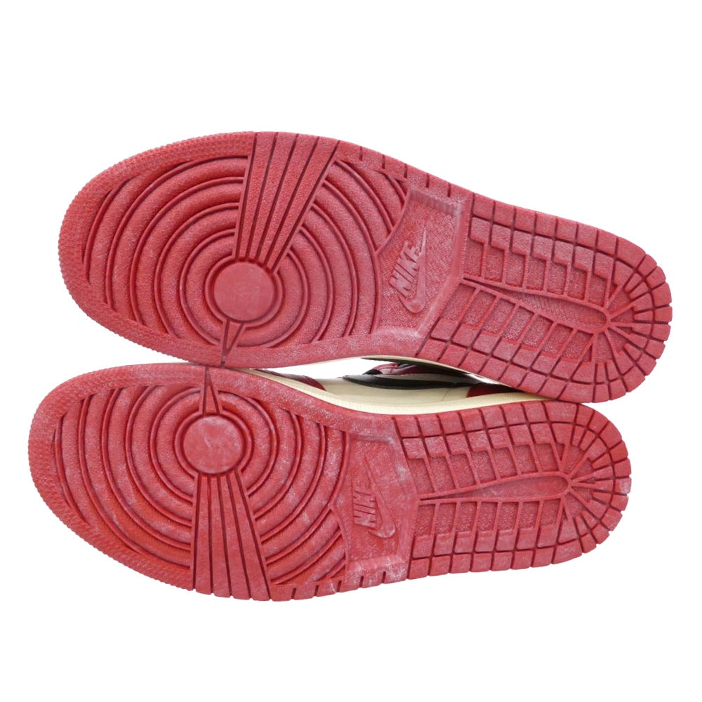 NIKE ナイキ DZ5485-612 【フェイクバスターズ鑑定済み】Air Jordan 1 High OG Lost & Found Chicago エアジョーダン1 ハイ OG ロスト ファウンド シカゴ ハイカット スニーカー レッド系 27㎝【極上美品】【中古】