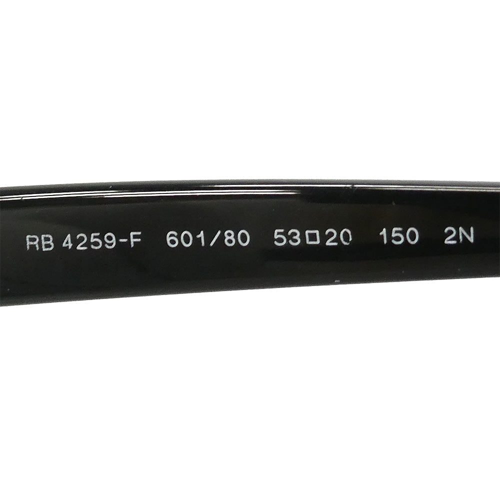Ray-Ban レイバン RB4259-F ウェリントン サングラス アイウェア フレーム：ブラック系　レンズ：ブルー 53□20【中古】