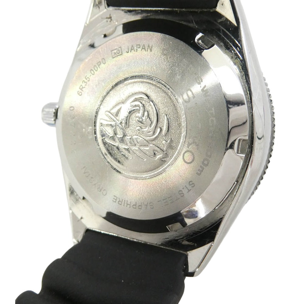 SEIKO セイコー 6R35-00P0 プロスペックス ダイバー スキューバ ラバー 自動巻き 腕時計 ブラック系 シルバー系【中古】