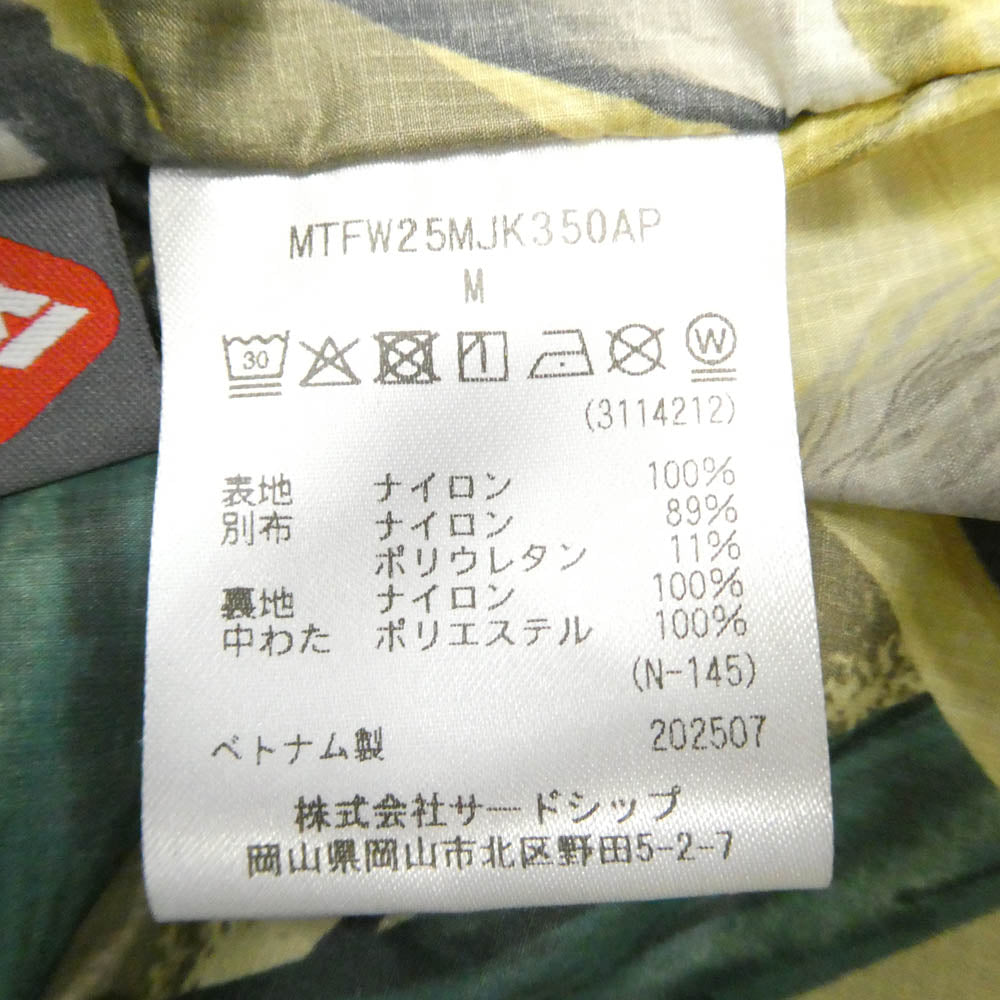 MARMOT マーモット STABRIDGE スタブリッジ 25AW MTFW25MJK350AP x STABRIDGE スタブリッジ APT Primaloft Belay Parka プリマロフト ビレイ パーカ 中綿 ジャケット ブラック系 M【極上美品】【中古】
