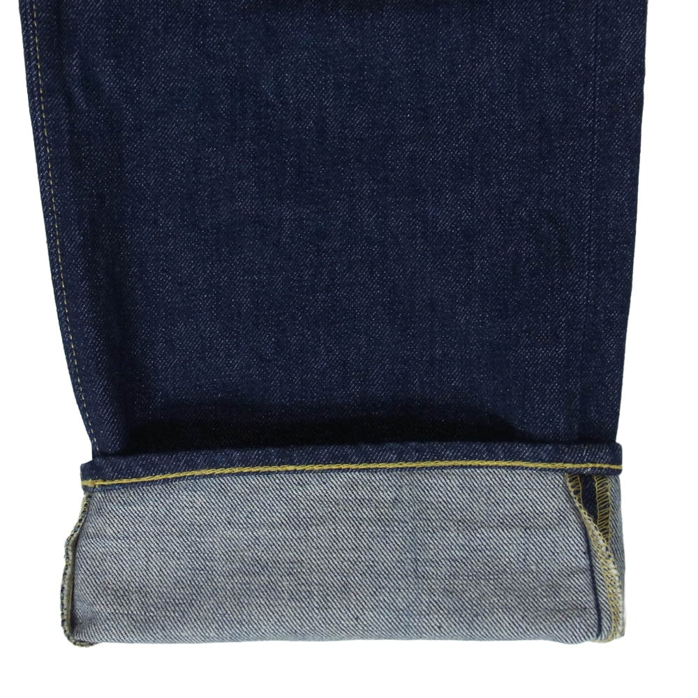 KENZO ケンゾー FD65DP3316A1 RINSE ASAGAO STRAIGHT JEANS ストレート ジーンズ ボタンフライ デニム パンツ インディゴブルー系 US32【中古】