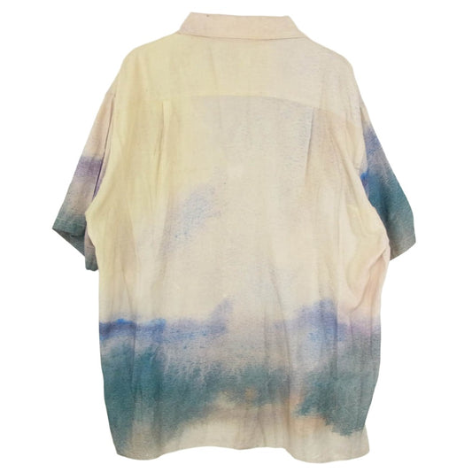 YOKE ヨーク 25SS YK25SS0933SH LANDSCAPE PRINTED OPEN COLLAR SHIRT ランドスケープ プリント オープンカラー 半袖 シャツ ベージュ系 3【中古】