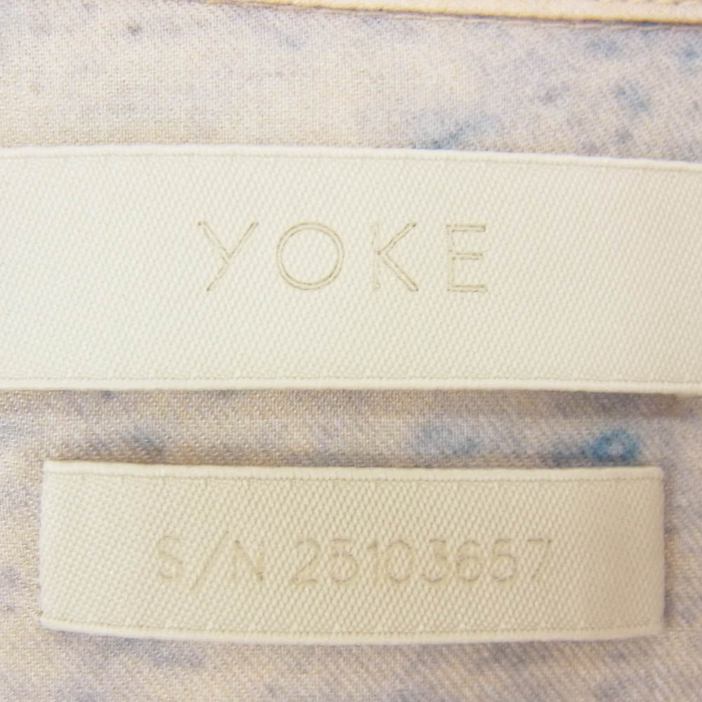 YOKE ヨーク 25SS YK25SS0933SH LANDSCAPE PRINTED OPEN COLLAR SHIRT ランドスケープ プリント オープンカラー 半袖 シャツ ベージュ系 3【中古】