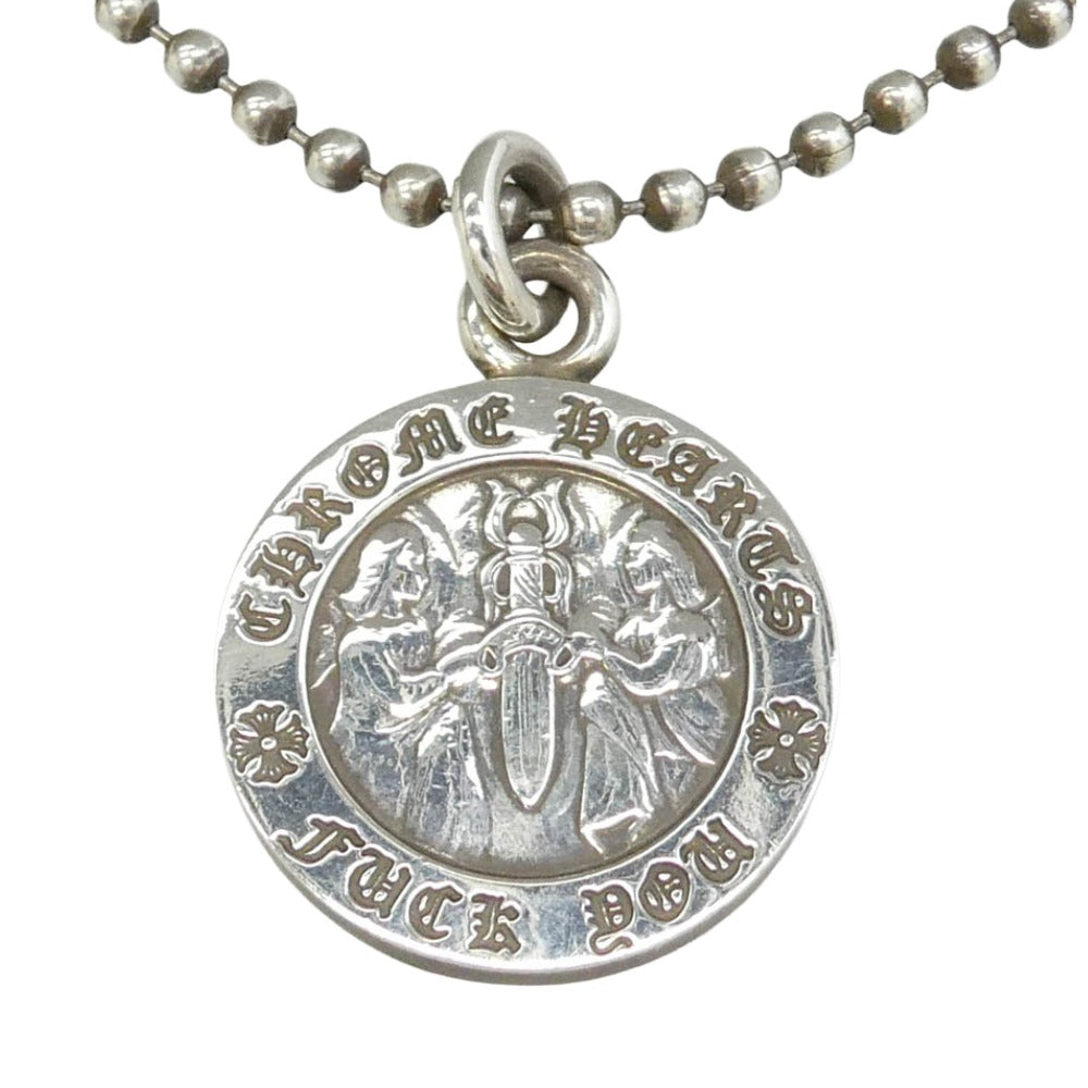 CHROME HEARTS クロムハーツ（原本無） CHRM ANGL MDL V2 エンジェルメダル チャーム ペンダントトップ シルバー系【中古】