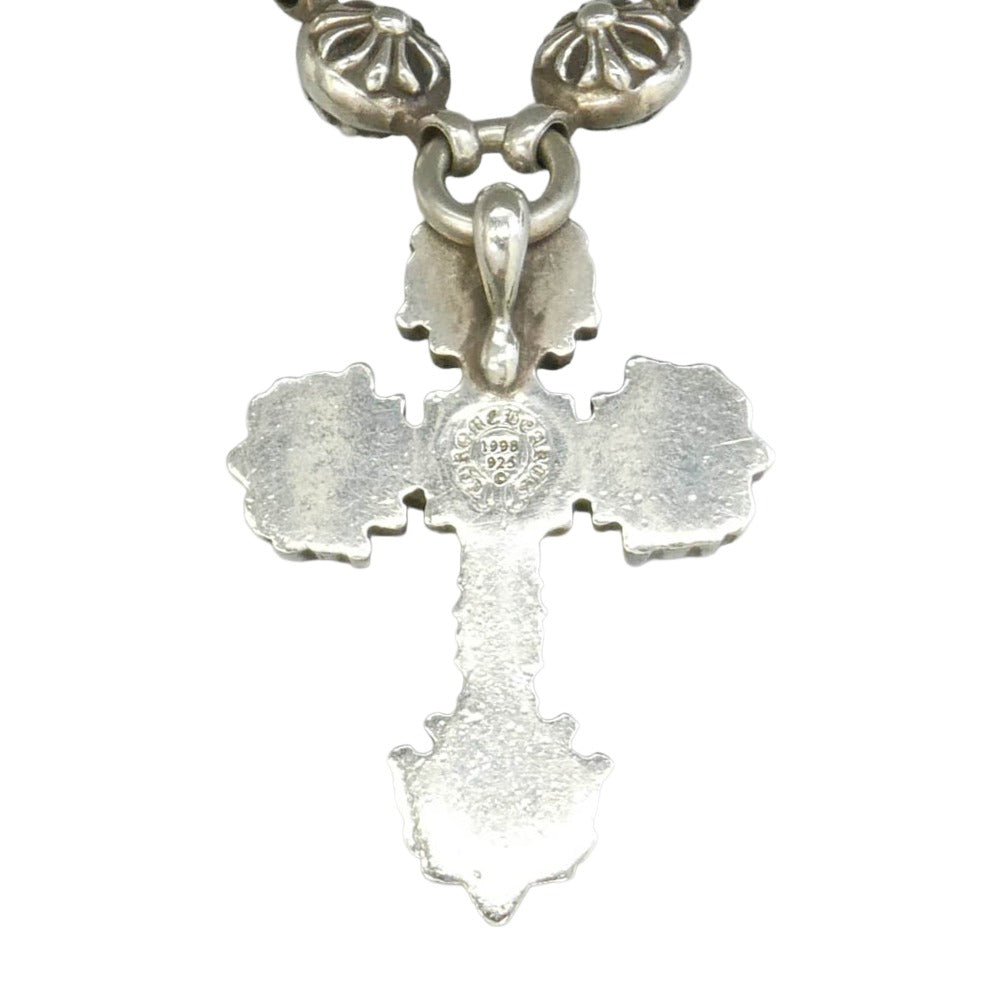 CHROME HEARTS クロムハーツ（原本有） #1 CRSBL CHN FILIG CRS クロスボールチェーン フィリグリークロスXS ネックレス シルバー系【中古】