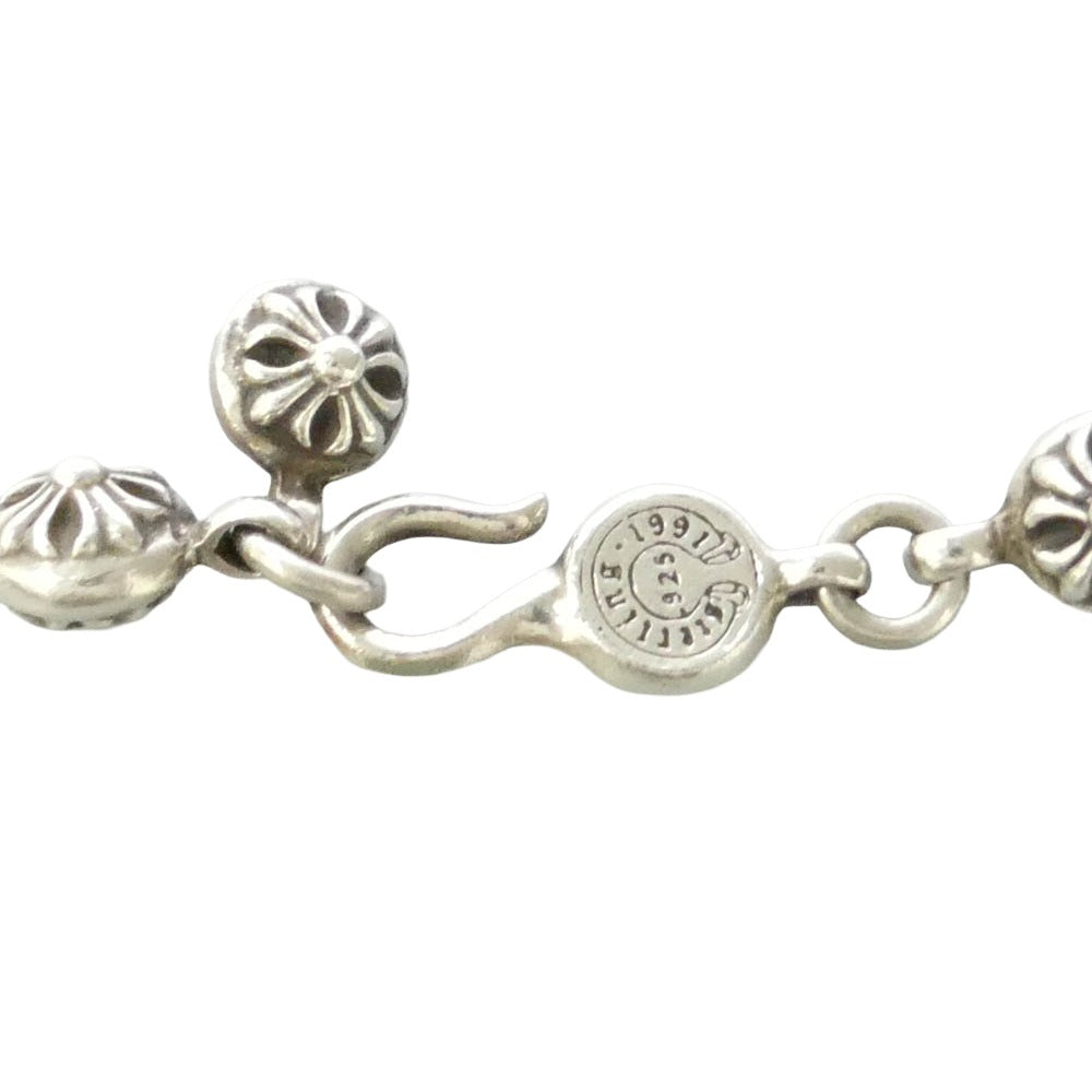 CHROME HEARTS クロムハーツ（原本有） #1 CRSBL CHN FILIG CRS クロスボールチェーン フィリグリークロスXS ネックレス シルバー系【中古】