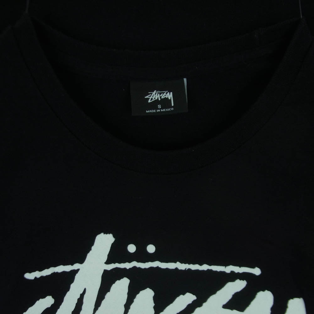 STUSSY ステューシー SOPHNET. ソフネット SOPH NET Stock Link Tee ソフネット ストック リンク フロント バック プリント Tシャツ 半袖 カットソー ブラック系 S【中古】