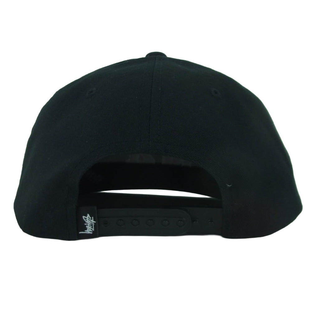 STUSSY ステューシー No.4 Point Crown Cap ポイント クラウン キャップ 帽子 バングラデシュ製 ブラック系【中古】